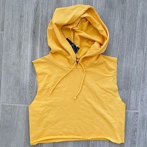 Sleeveless Cropped Hoodie NWT